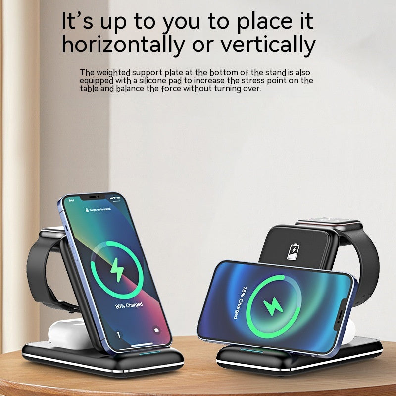 3-in-1 Foldable Wireless Charger - Augustus Mercantile